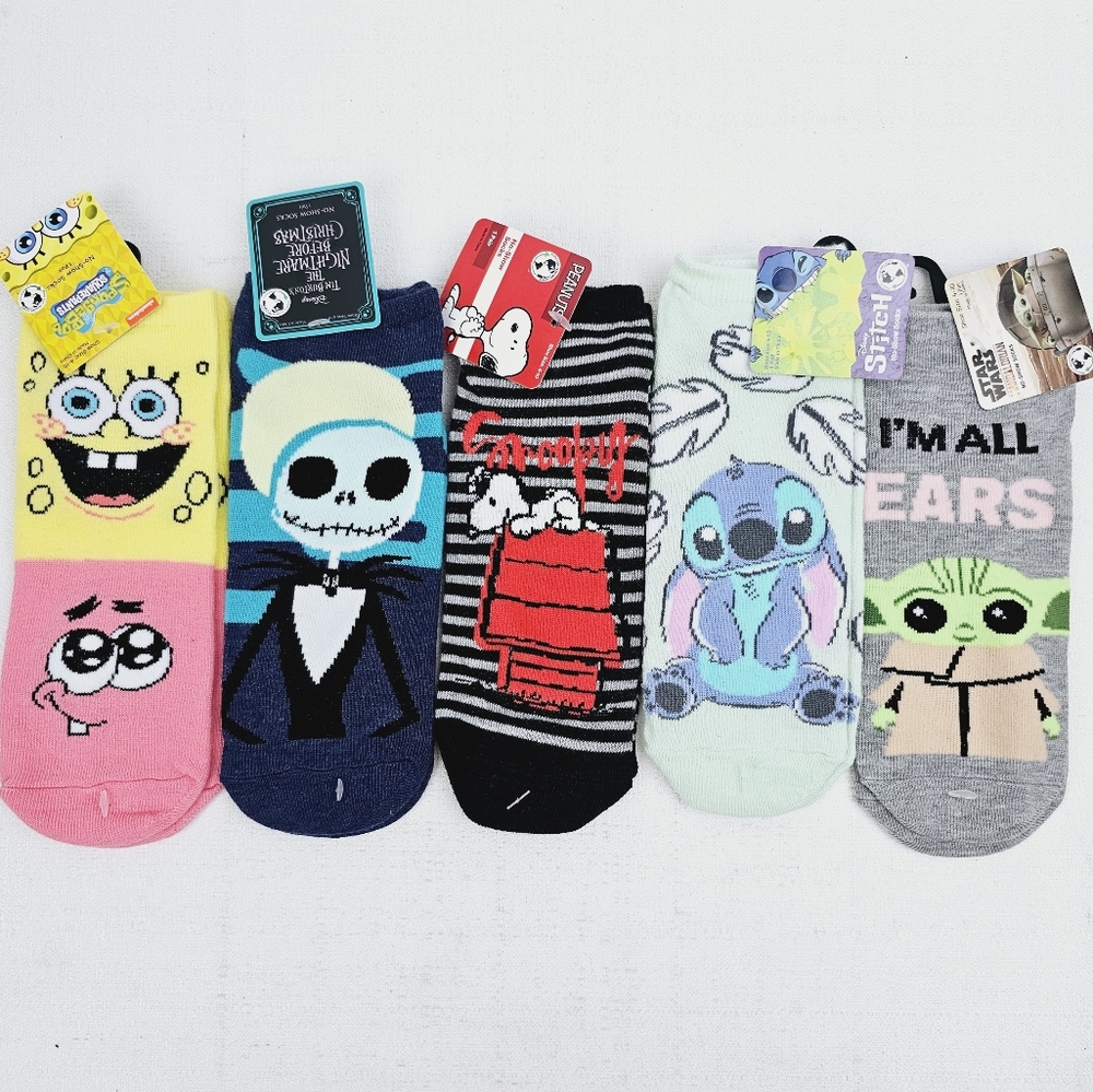 Disney No Show Socks Sz 4-10